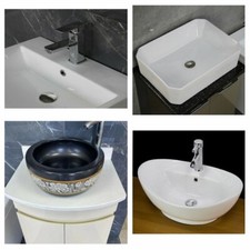 Bathroom Basin Sink Topmount Countertop Under mount Vessel Bowl Wall mounted