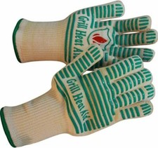 Premium Grill Heat Aid Gloves Heat resistant up to 350°C - Set of 2, BBQ