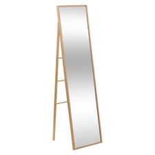 Grande specchio da terra con cornice in bambù, 41 x 160 cm