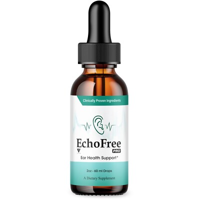 #ad EchoFree Pro Liquid Drops Echo Free Advanced Tinnitus Support 2oz $19.95
