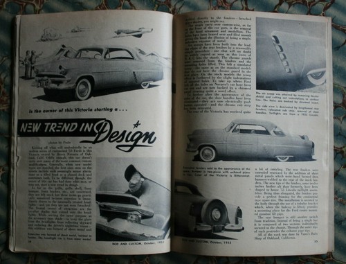 ROD & CUSTOM Magazine #6 1953 vtg HIROHATA 51 Mercury BARRIS how to 32 Ford scta - Picture 12 of 13