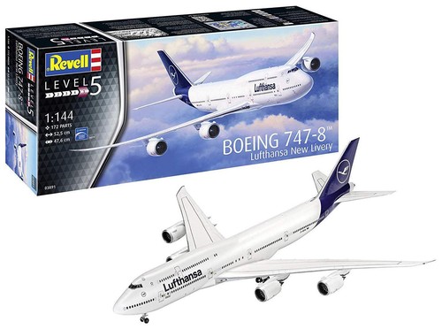 REVELL 1/144 BOEING 747-8 LUFTHANSA NEW LIVERY - Foto 7 di 7