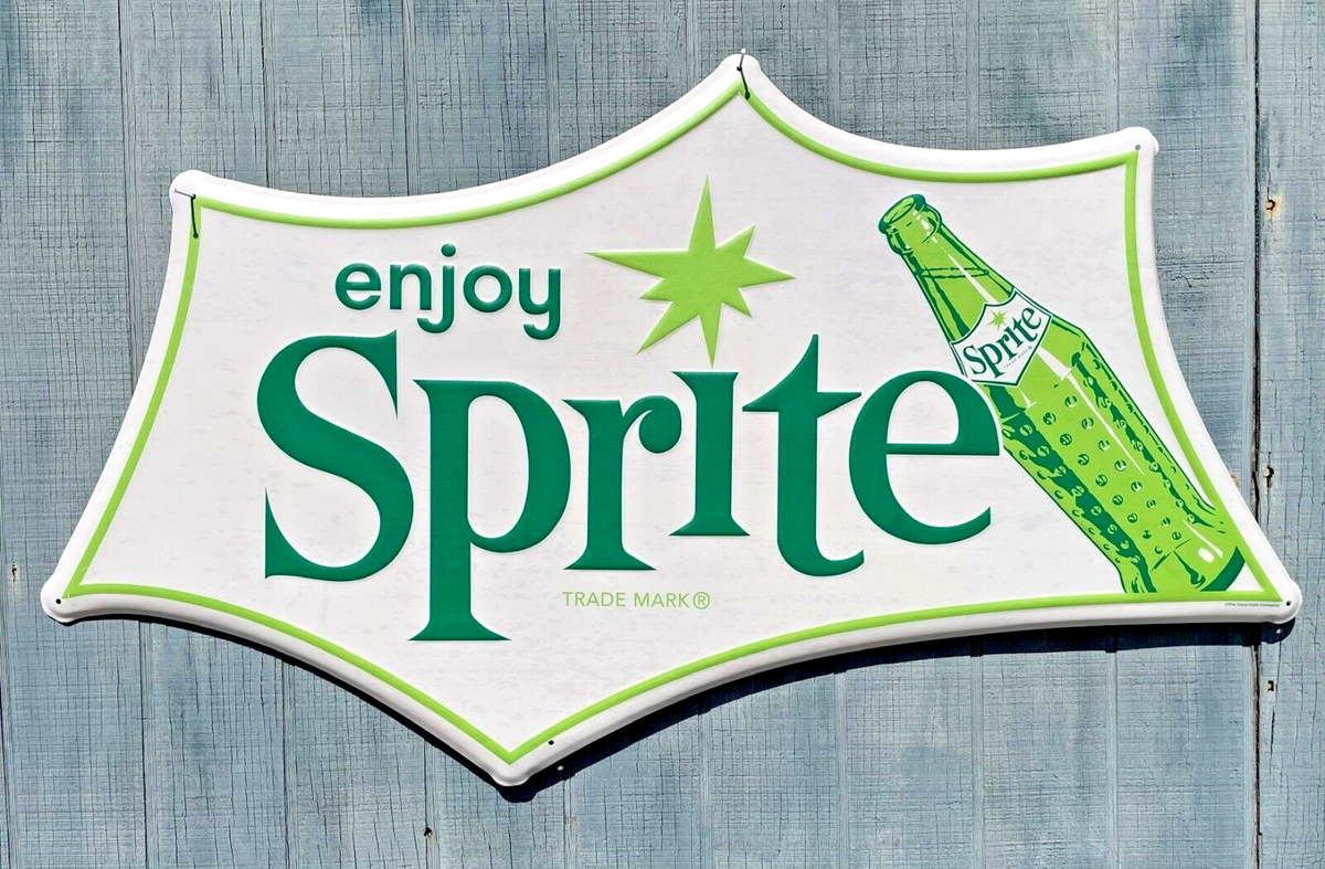 Retro Style SPRITE - 36in X 21in Metal Sign - NEW Vintage Look