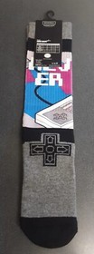 Bioworld Retro Nintendo NES Crew Socks 1 Pair Never Too Old Controller sz. 10-13