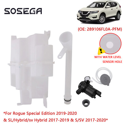 For Nissan Rogue 2017 2018 2019 2020 Washer Reservoir Windshield Tank