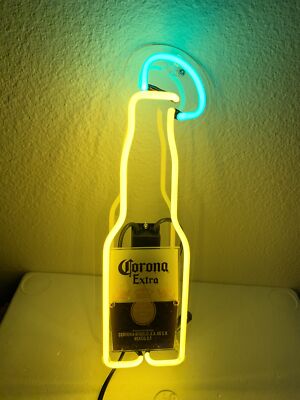 Corona Extra Beer Bottle Acrylic 14'' Neon Light Sign Lamp Bar Wall Decor Glass