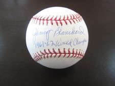 Johnny Blanchard Autograph Signed Baseball psa/dna New York Yankees 61-62 Champs