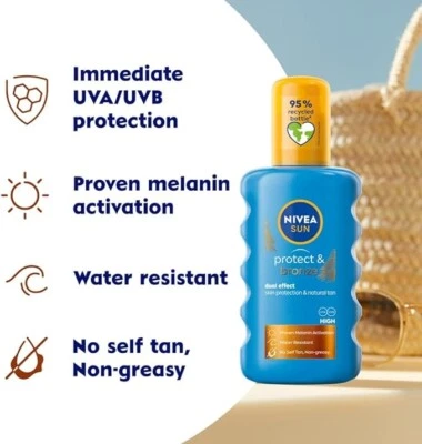 Nivea Sun Tan Activating Spray SPF 20 Protect & Bronze