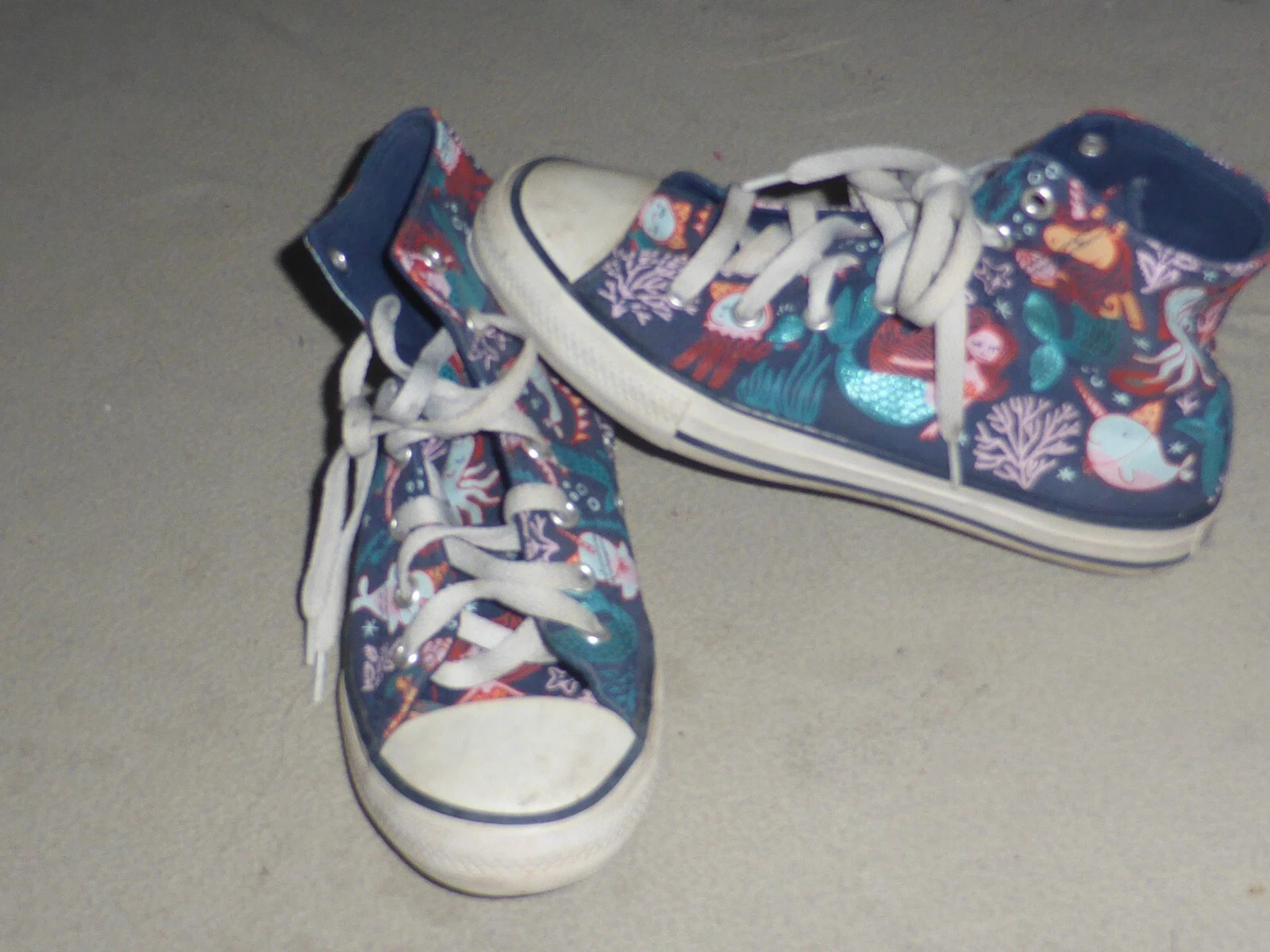 SCARPE DA GINNASTICA CONVERSE CHUCK TAYLOR ALL STAR SIRENAID TAGLIA 3 HI TOP 667200F BAMBINI