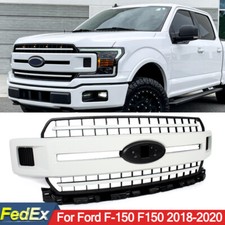 Oxford White Front Bumper Grille Grill For 2018 2019 2020 Ford F-150 F150 Xl Xlt Oxford White Front Bumper Grille Grill For 2018 2019 2020 Ford F-150 F150 Xl Xlt