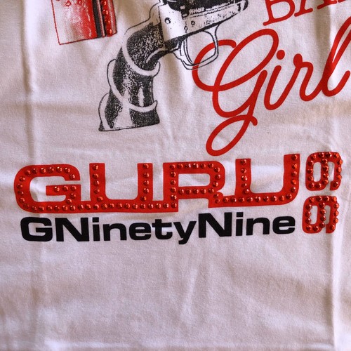 GURU T-Shirt Donna bianca Bad Girl Taglia M con logo - Foto 7 di 9