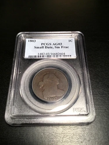 1803 Draped Bust Cent — photo from another recent sale