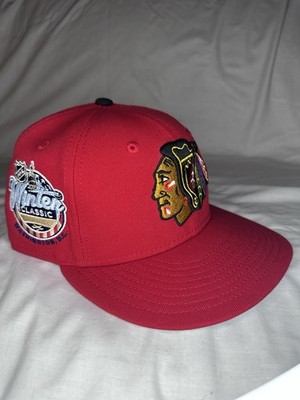 New Era 59Fifty NHL 2015 Winter Classic Chicago Blackhawks Red Fitted Size 7