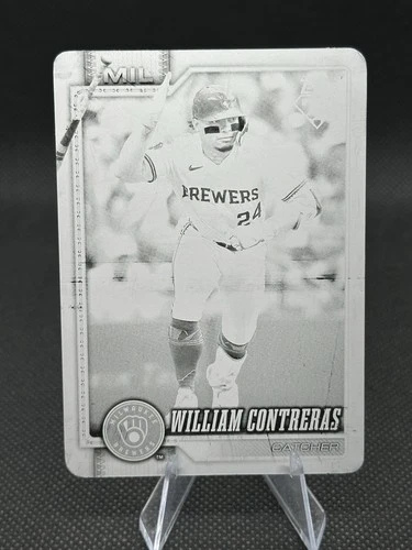 Topps Series One Black Printing Plate William Contreras 1/1