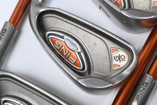 Ping G10 Irons / 5-PW+SW / White Dot / Regular Flex Ping TFC 129 Shafts