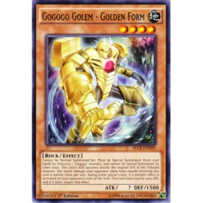 Gogogo Golem - Golden Form - SECE-EN090 - 1st Edition - Moderately Played