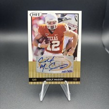 2010 Sage Hit #A12 Rookie Autograph Colt McCoy Rc Auto TEXAS Gold /250
