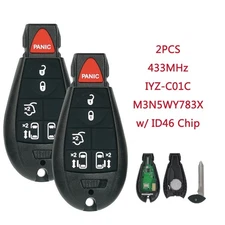 2 Remote Key Fob Program For 2008-2016 Chrysler Town&Country  Dodge Grand Carava