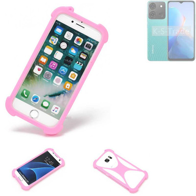 Bumper für Infinix Smart 7 Plus Silikon Hülle Softcase Stoßschutz Kantenschut