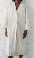 Zara Limited Ed Crinkle Midi Dress WRINKLE Shirt Dress Tunic BUBBLE Work Smart S