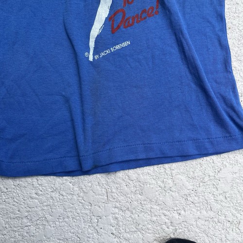 Vintage 1981 Special Olympics Danceathon Tee Single Stitch Royal Blue Size M USA - Bild 2 von 7