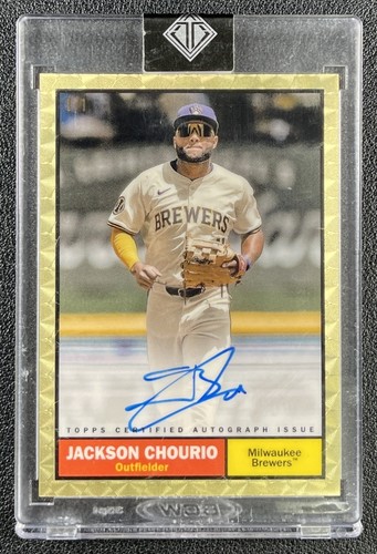 JACKSON CHOURIO 2025 TOPPS TRANSCENDENT COLL #61S-JC 1961 SUPERFRACTOR AUTO 1/1