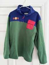 Lyrical Lemonade Pullover Fleece Large Cole Bennett Logo Green 1/4 Zip