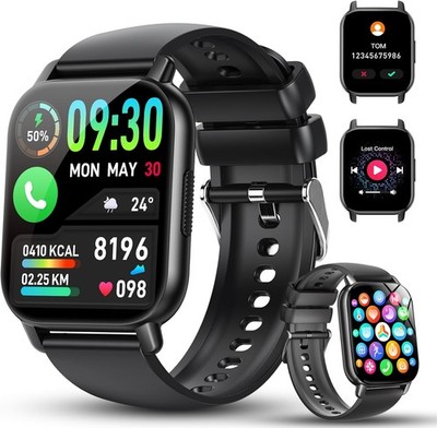 Sport Bluetooth Smartwatch Armband Herren Damen Fitness Schrittzähler Uhr