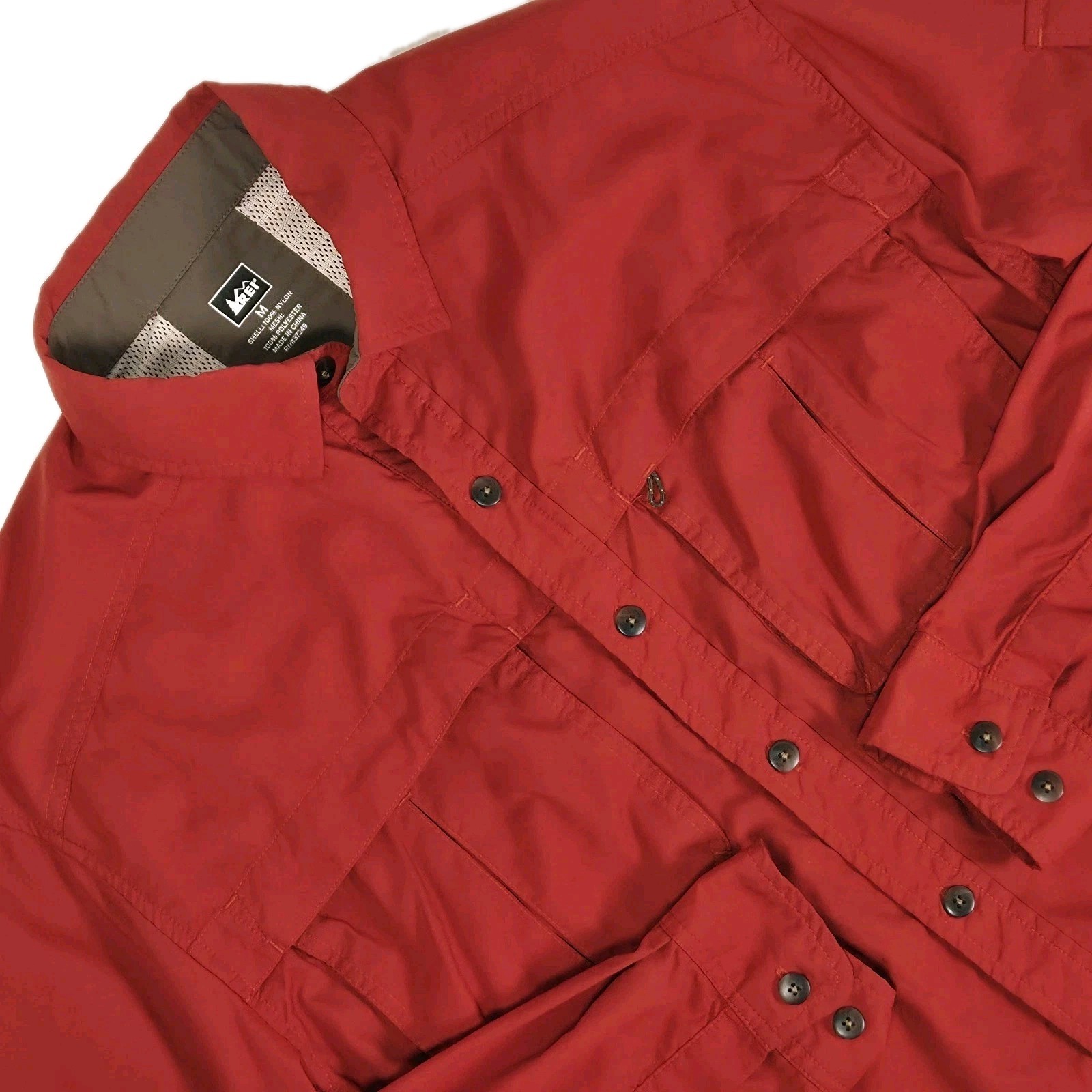 Rei Coop Button Down Vented Quick Dry Fishing Hiking Gorpcore Shirt Mens Medium