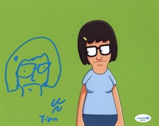 Dan Mintz Bob's Burgers Signed Autograph 8x10 Photo Tina Belcher + Sketch ACOA