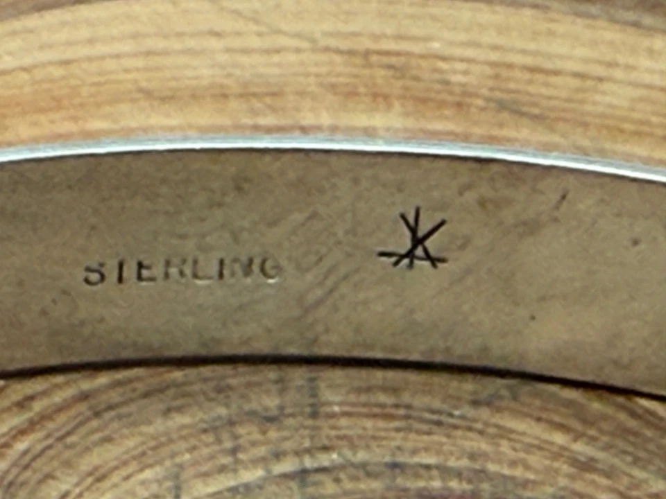 Vintage Navajo Sterling Silver Kokopelli Overlay Cuff Bracelet--TB583.25 - Image 4 of 4