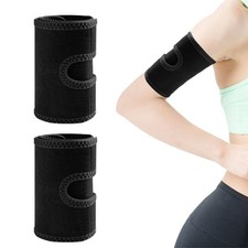 2 PCS Upper Arm Sleeve Comfortable Bicep Tendonitis Brace Compression Sleeve ...