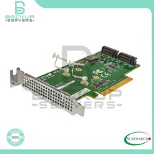 'NEW" AOC-SLG3-2M2 Supermicro PCI Express 3.0 x8 NVMe M.2 SSD Adapter Card
