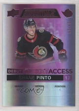 2021 Credentials Debut Ticket Access Pink 41/49 Shane Pinto #112 Rookie RC b3q