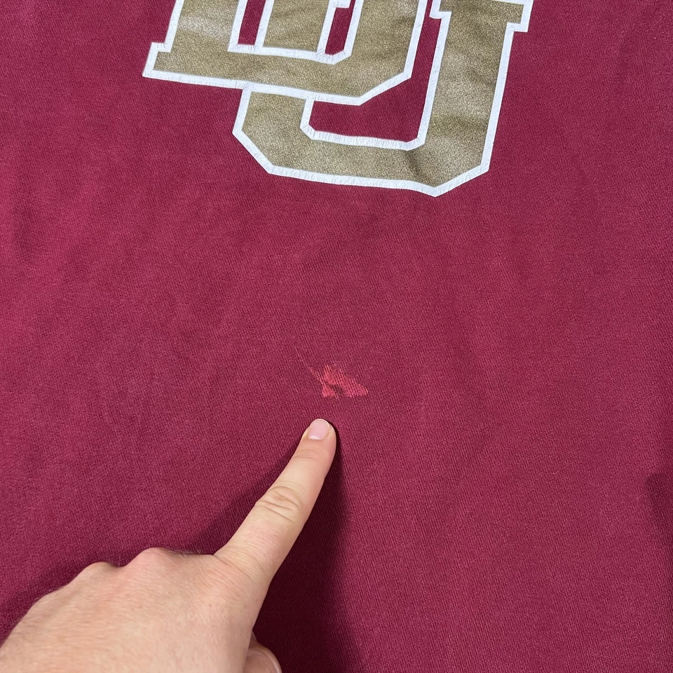 Denver Pioneers Sudadera Para Hombres XL Granate NCAA Universidad Hockey Baloncesto Adidas Foto 2 de 4