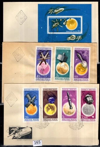 /// HUNGARY 1965 - 3 FDC - SPACE