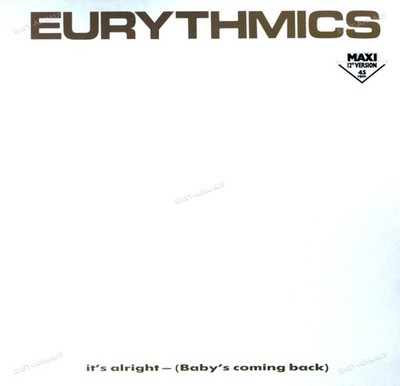 Eurythmics - It's Alright (Baby's Coming Back) Maxi (VG+/VG+) ''*