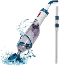 Pool Vacuum for above Ground Pool with a Telescopic Pole, Running Time up to 1H,