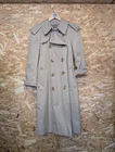 Vintage Aquascutum Aqua 5 Trench Coat Women Size 12 House Check Made England 80s