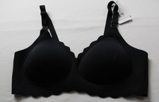 Momcozy Women's Solid Jelly Strip Seamless Nursing Bra EJ3 Black Size XL NWT