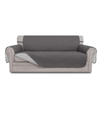 Easy-Going Reversible Oversized Couch Cover for 3 Cushion Sofa XL Gray/Light