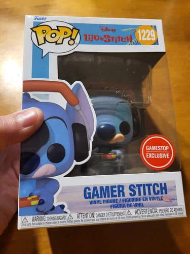 Funko Pop Disney Lilo & Stitch GAMER STITCH #1229 GAMESTOP EXCLUSIVE READ