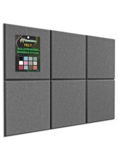 Hsurbtra Cork Board for Wall 24 x 18 Inch, 6 Pack Felt Bulletin Notice Board ...