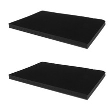 2 Pcs Jewelry Organizer Tray Showcase Holder Display Pad Foam Insert