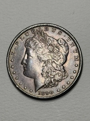 1890 Morgan Silver Dollar $1 – XF/AU Detail – Nice Toning – Strong Strike