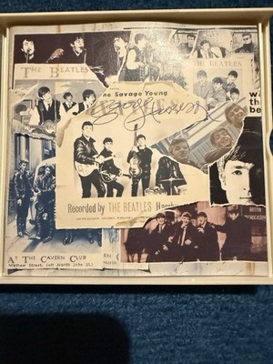 GEORGE HARRISON SIGNED ANTHOLOGY CD Wirh Juliens Paperwork