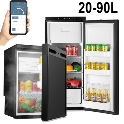 65L-90L Kompressor Kühlbox Wohnwagen Kühlbox mit APP-Steuerung 12/24V -20  LED