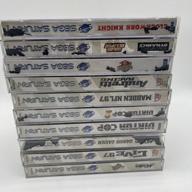 Sega Saturn Game Lot 10 Games In Total All Discs Great Shape! Boxes Have Wear!