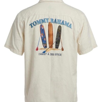 Tommy bahama cream button up shirt