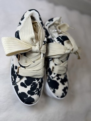 Colombian Handcrafted High Sole Cow Print Women Shoes | Size 7